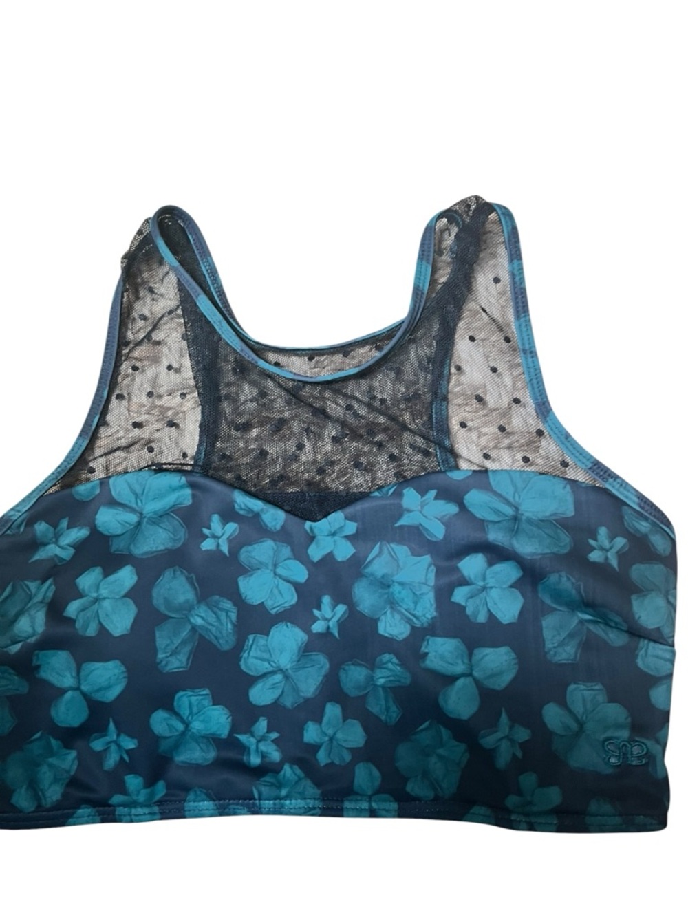 Albion Black/Green Floral Two-Piece Swim Set Size Small - Picture 4 of 8